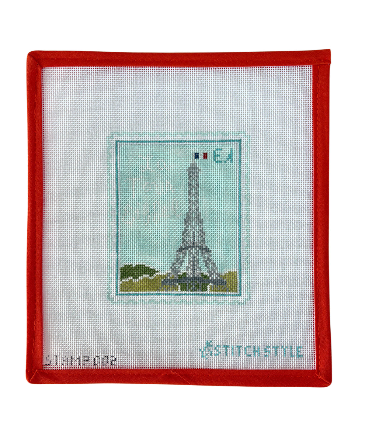 Paris Eiffel Tower Travel Stamp