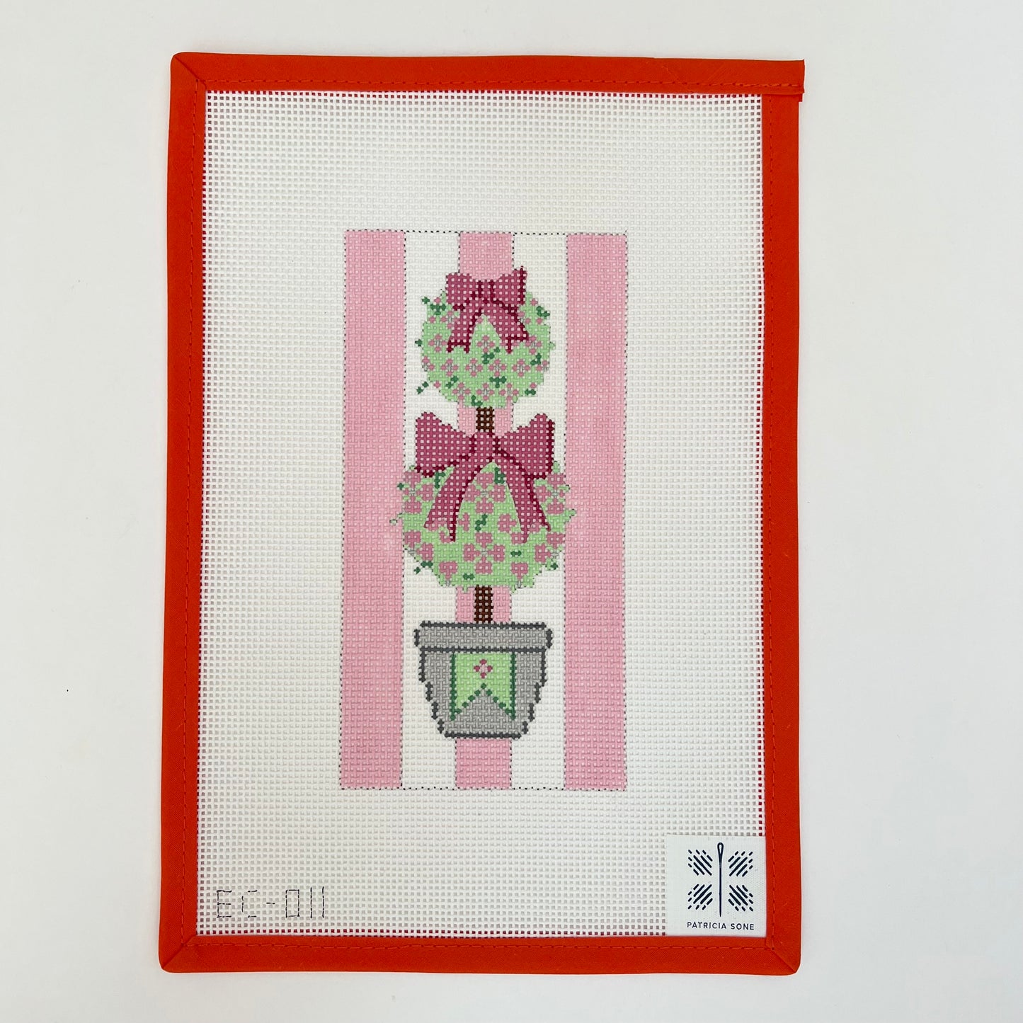 Pink Topiary Eyeglass Case