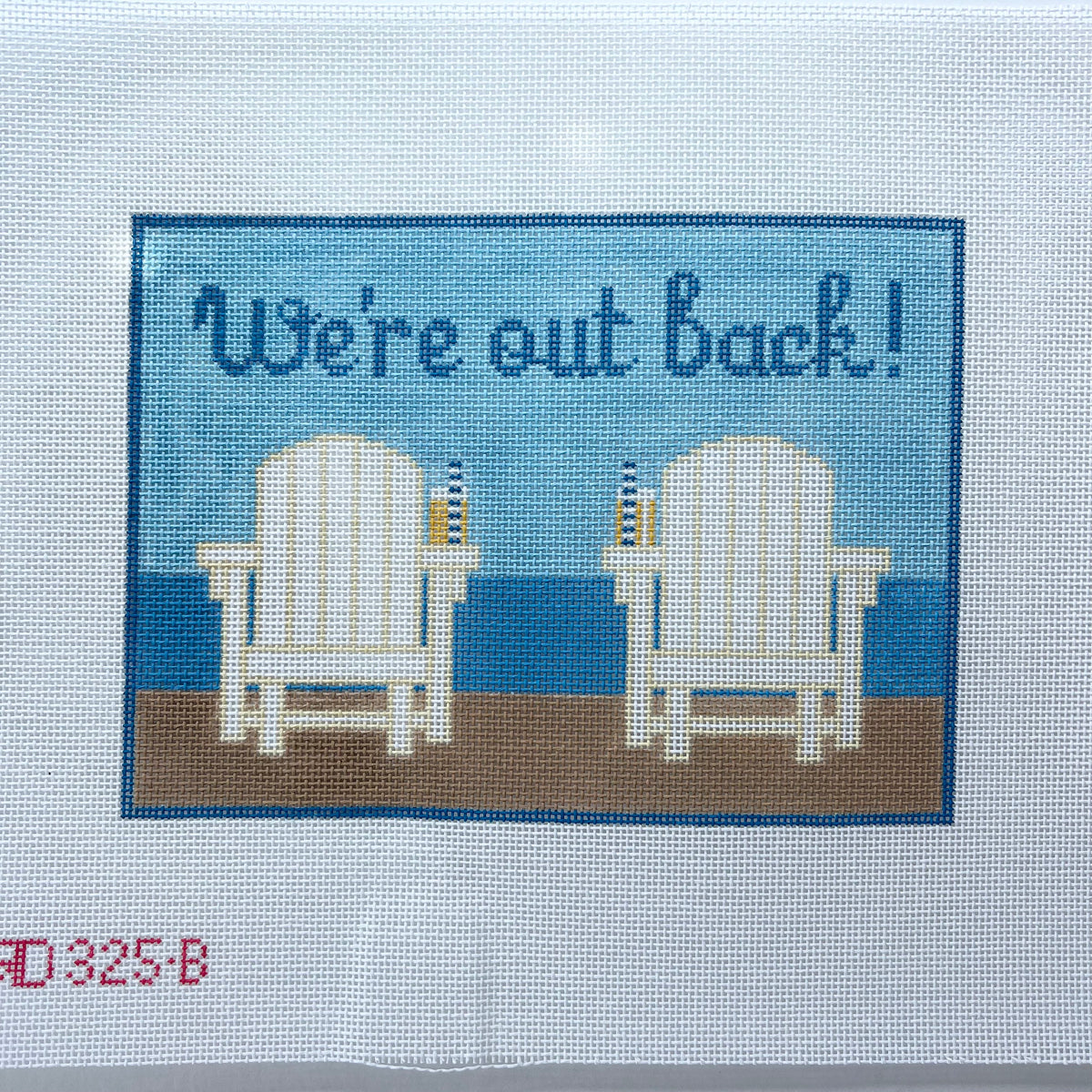 We're Out Back - Blue - 325B