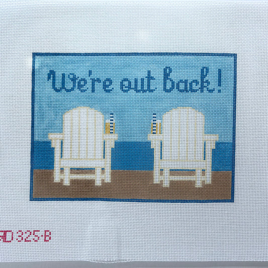 We're Out Back - Blue - 325B
