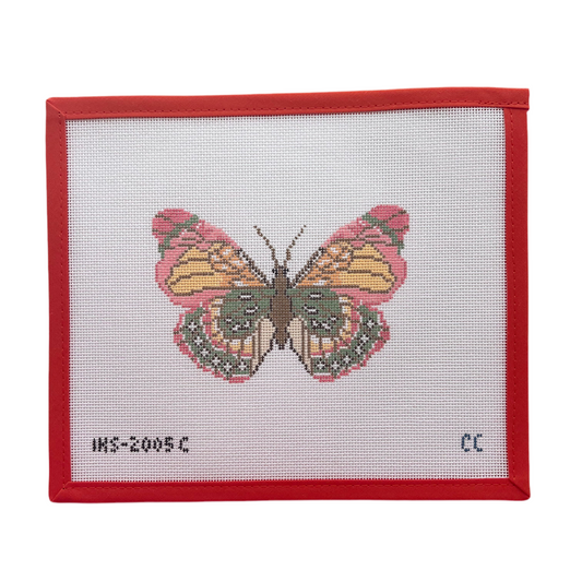 Pink Green Butterfly