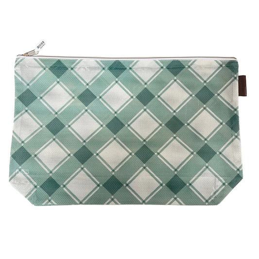 Jade Plaid Large Project Bag