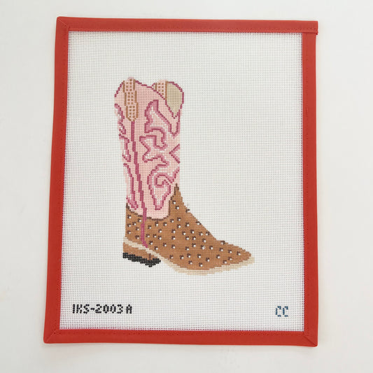 Pink Cowboy Boot Ornament
