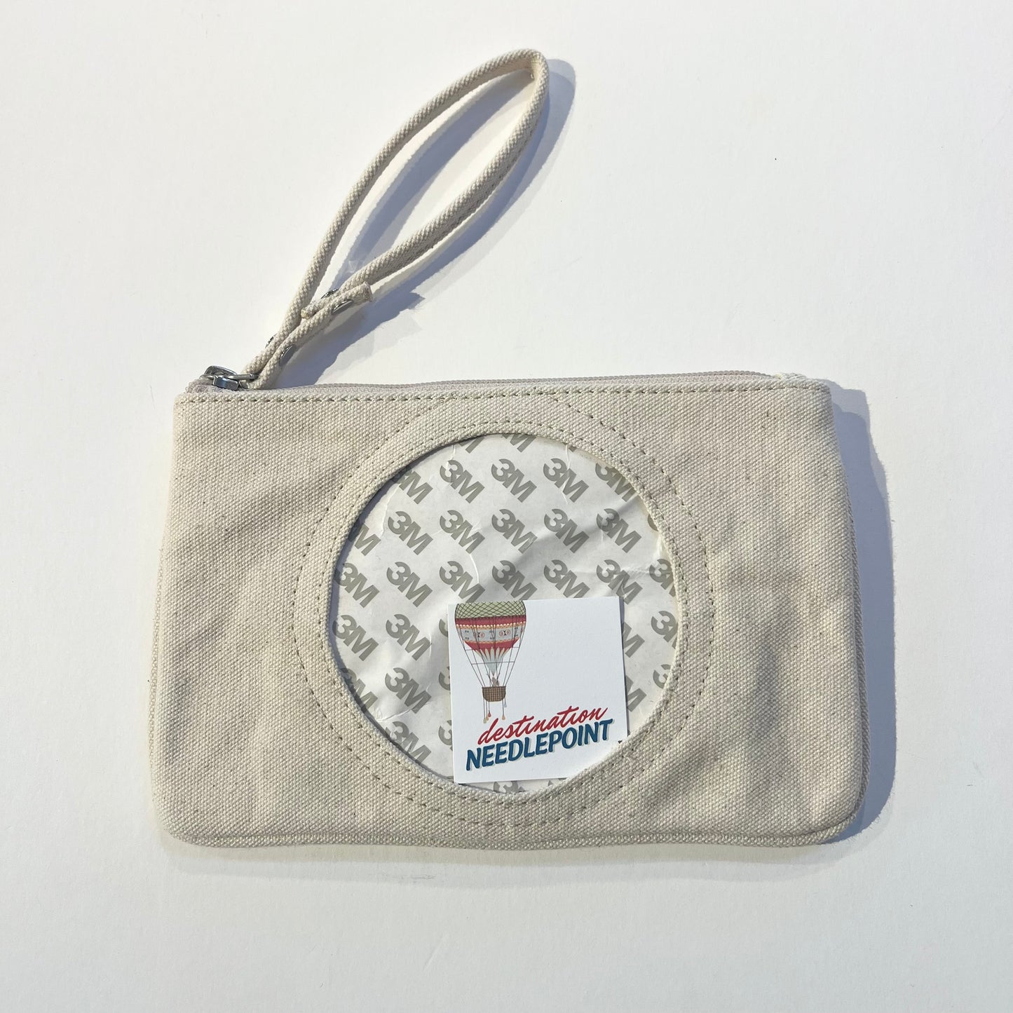 Canvas Clutch Round - Self-Finishing