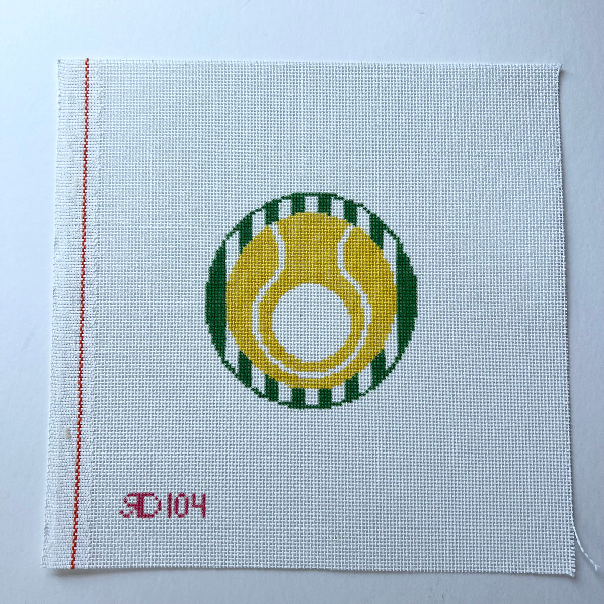 Tennis Ball Monogram Round - 104