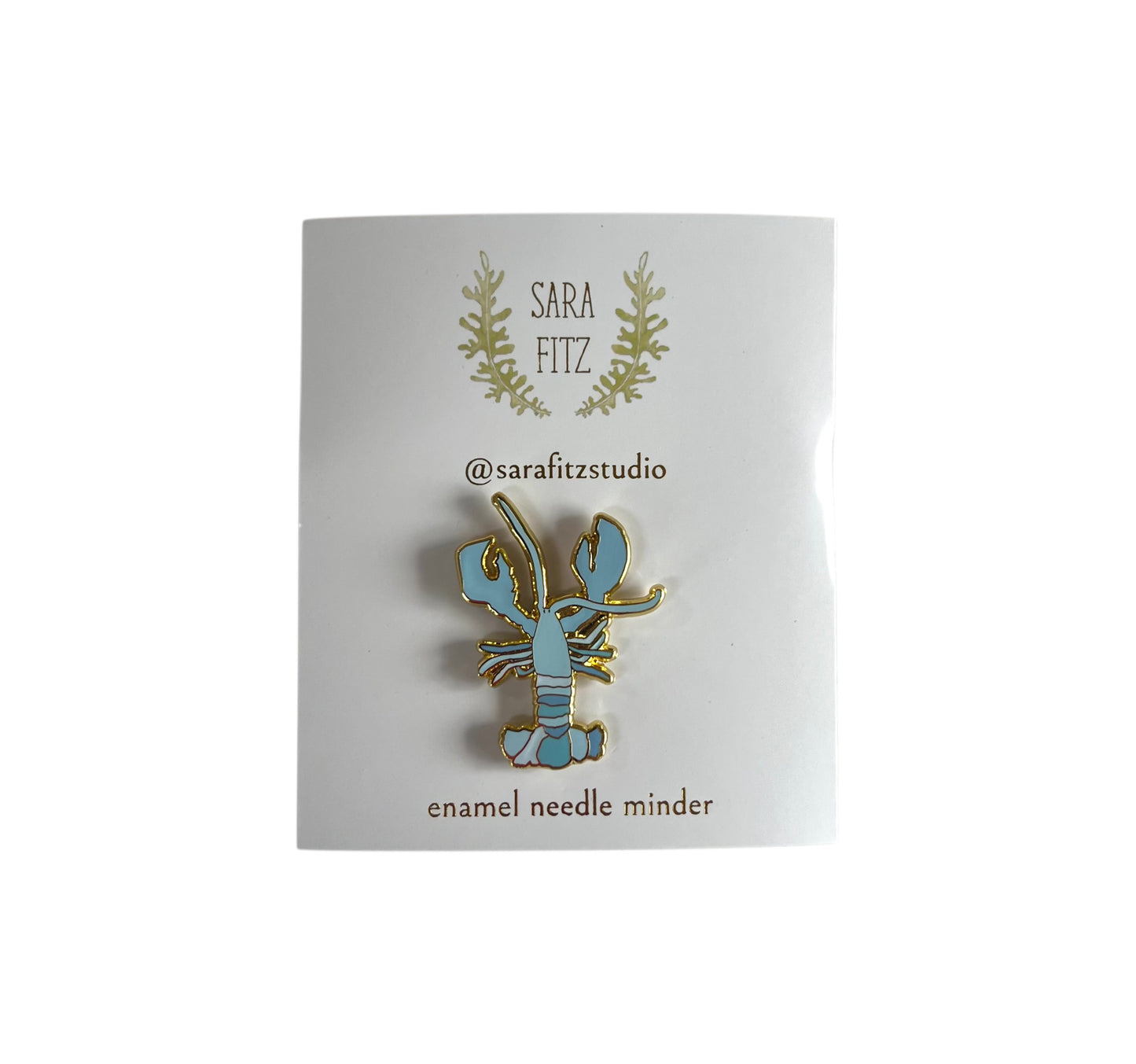 Blue Lobster Needle Minder