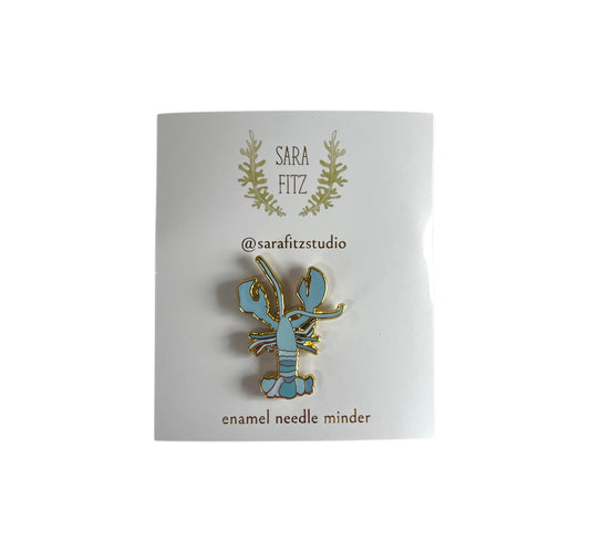Blue Lobster Needle Minder
