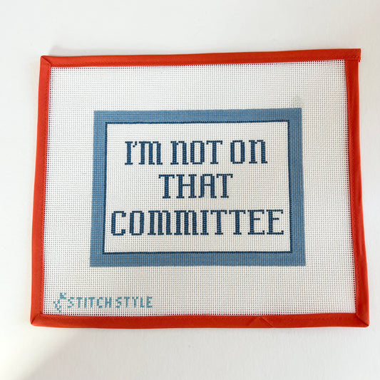 I'm Not on that Committee