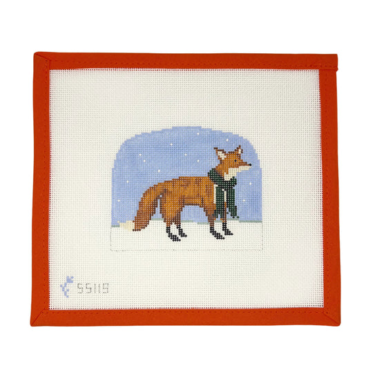 Christmas Forest Boy Fox with Scarf