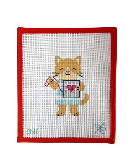 Nellie the Needlepointing Kitty