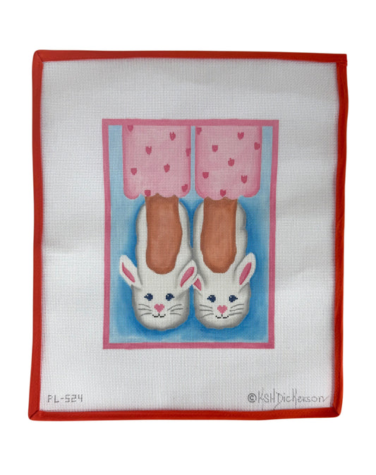 Bunny Slippers and Pink Pajamas