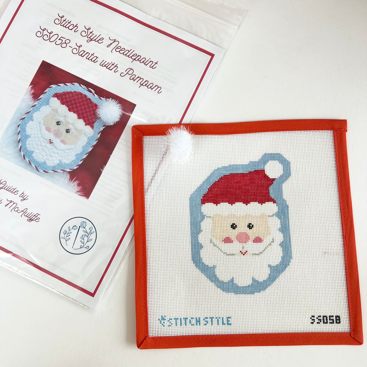 Santa with Pom Pom Hat w/ Stitch Guide