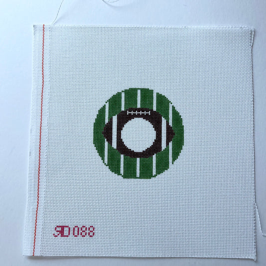 Football Monogram Round - 088