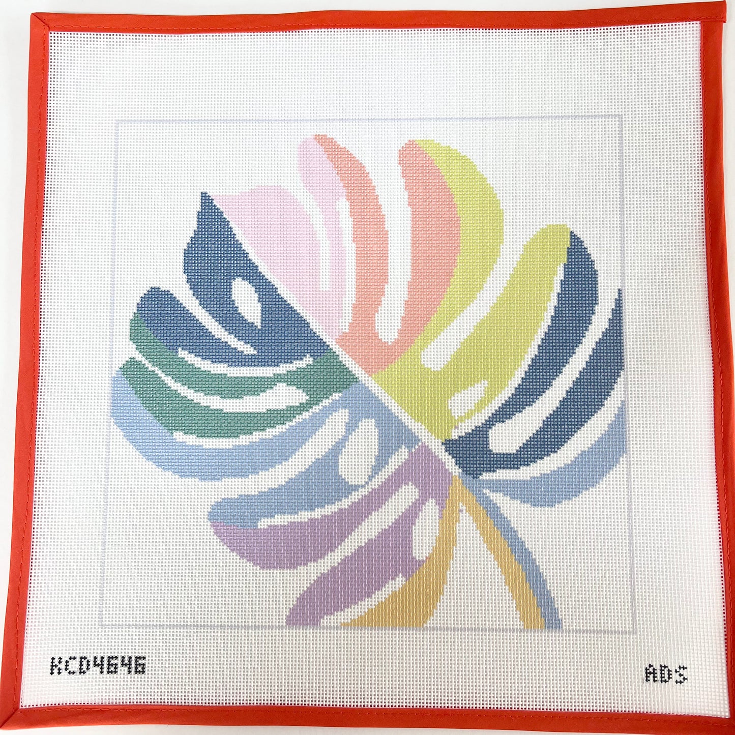 Multicolor Palm Printed Canvas