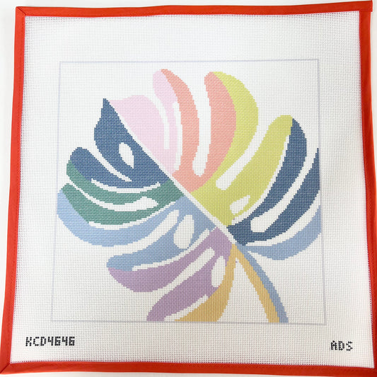 Multicolor Palm Printed Canvas