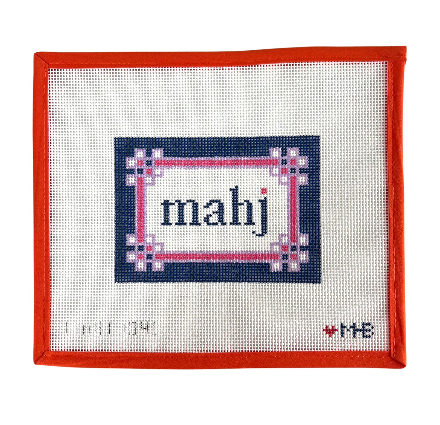 Floral Corner Mahjong Insert (Navy, Pink, Lilac)