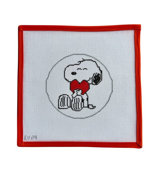 Snoopy Hugging Heart