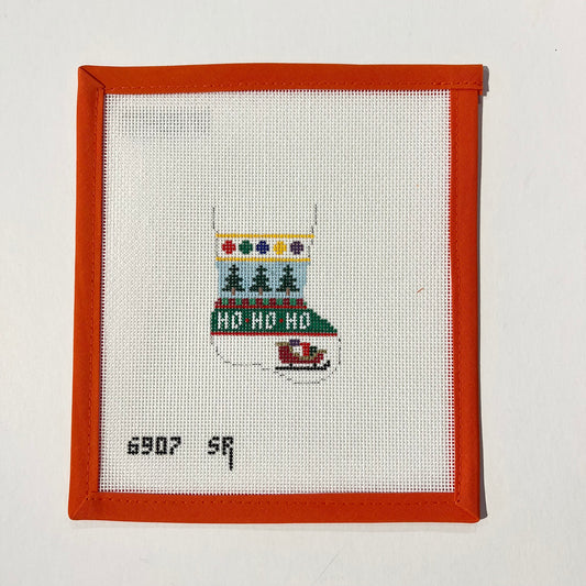 Christmas Tree Stripe Stocking Ornament