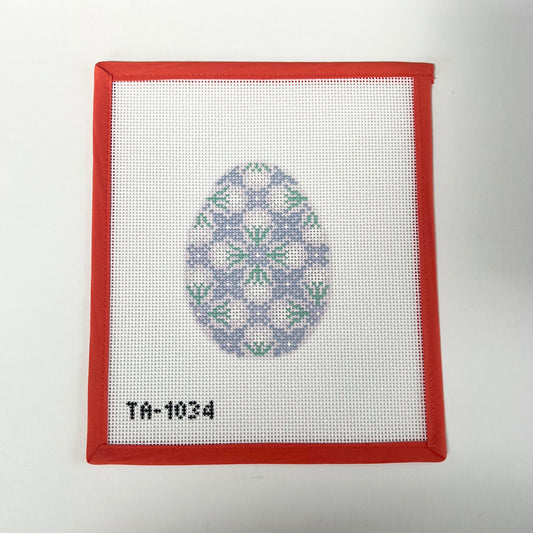 Millefleur Lilac Egg Canvas