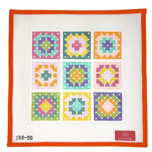 Granny Square Pillow