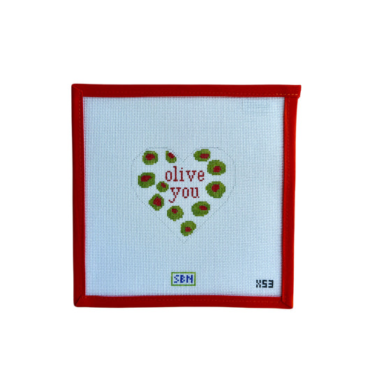 Olive You Heart Ornament