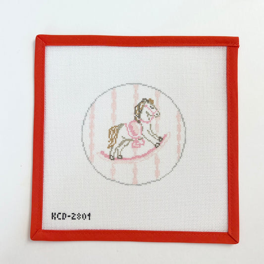 Pink Rocking Horse Round