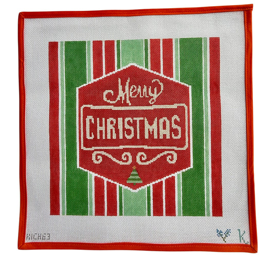 Merry Christmas on Stripes