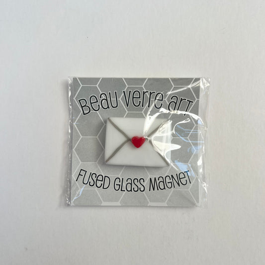 Love Letter Fused Glass Needleminder