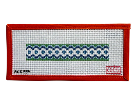 Ric Rac Key Fob - Blue & Green