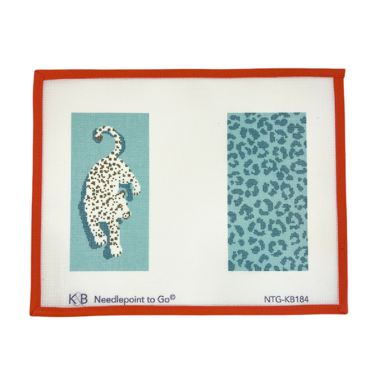 Leopard Eyeglass Case - Blue