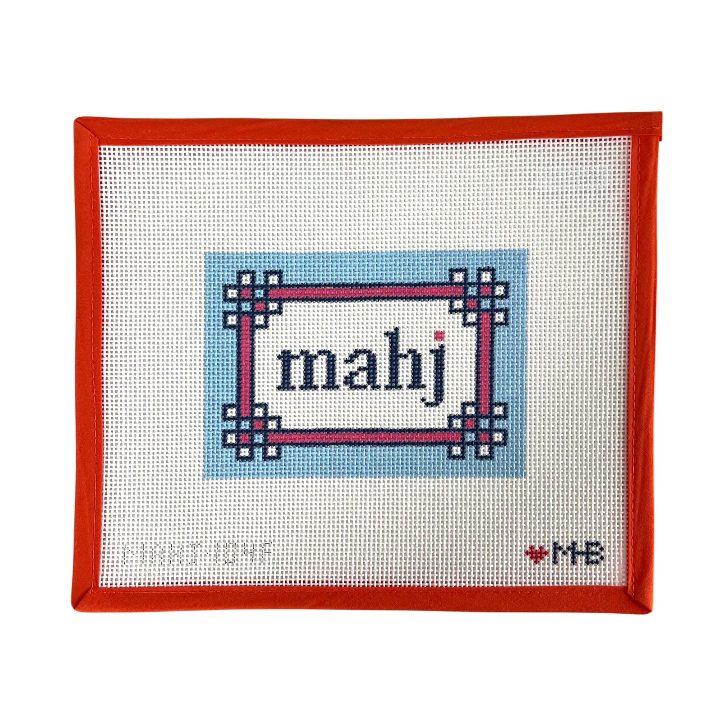 Floral Corner Mahjong Insert (Light Blue, Pink)