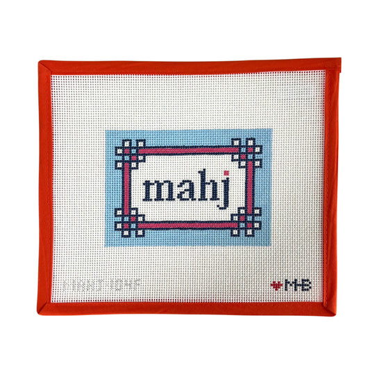 Floral Corner Mahjong Insert (Light Blue, Pink)