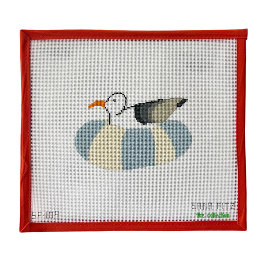 Seagull on Inner Tube