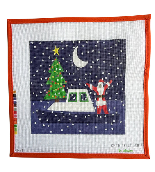 Santa on Boat