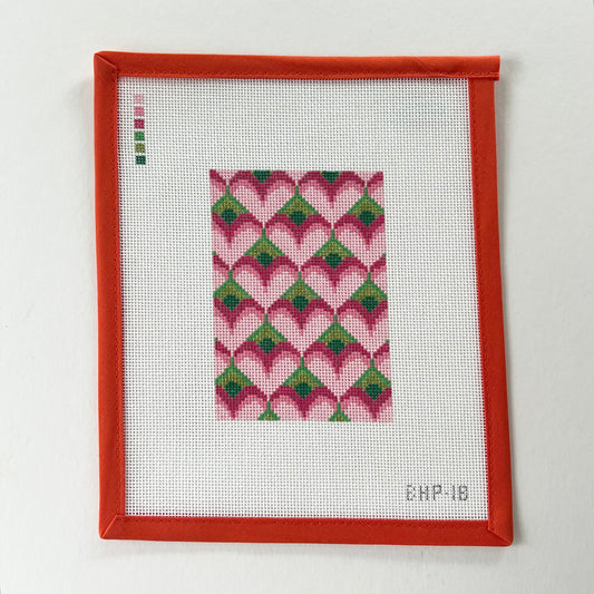 Bargello Heart Passport Insert