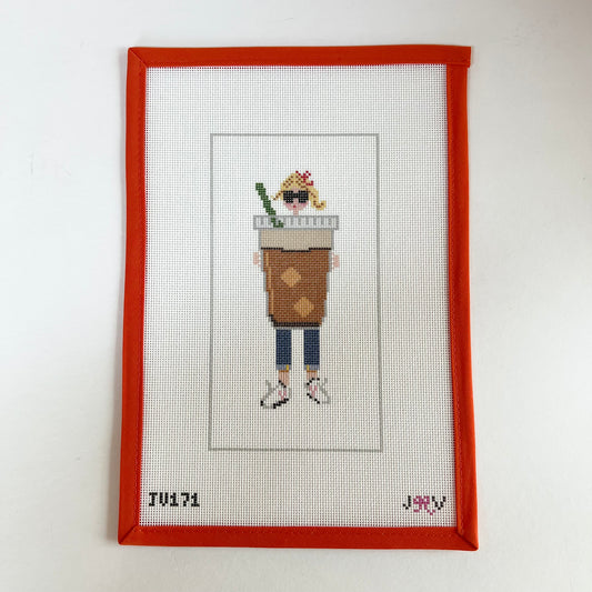Iced Coffee Blonde Girl