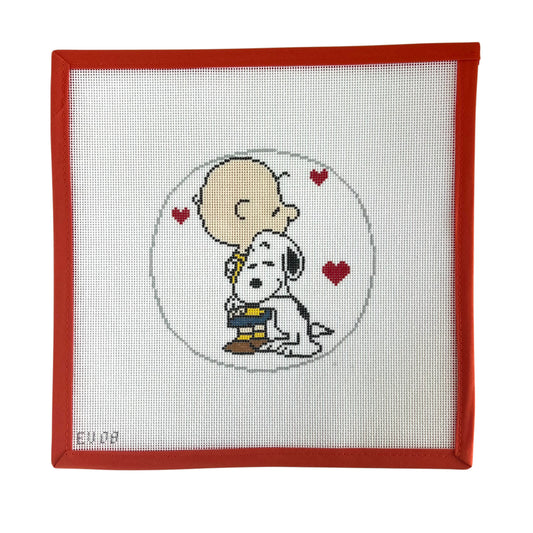 Snoopy Hugging Charlie Brown