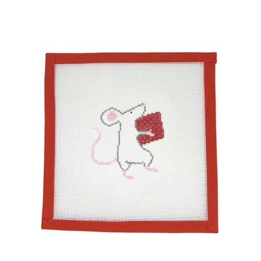 Christmas Mouse with Red Present