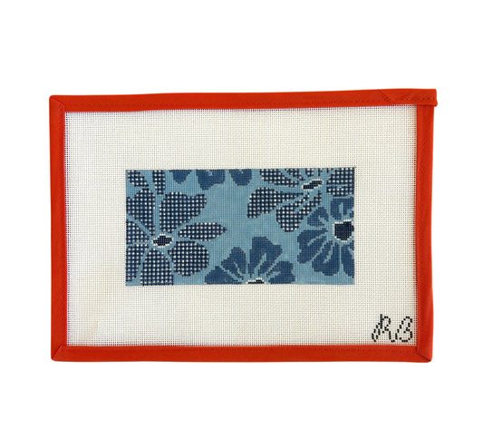 Gingham Blooms - Blue