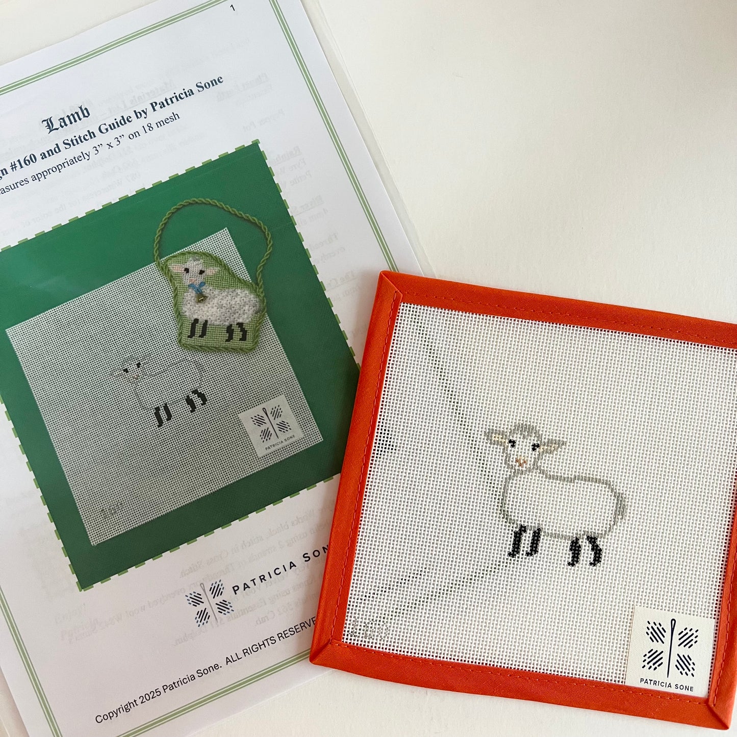 Lamb with Stitch Guide