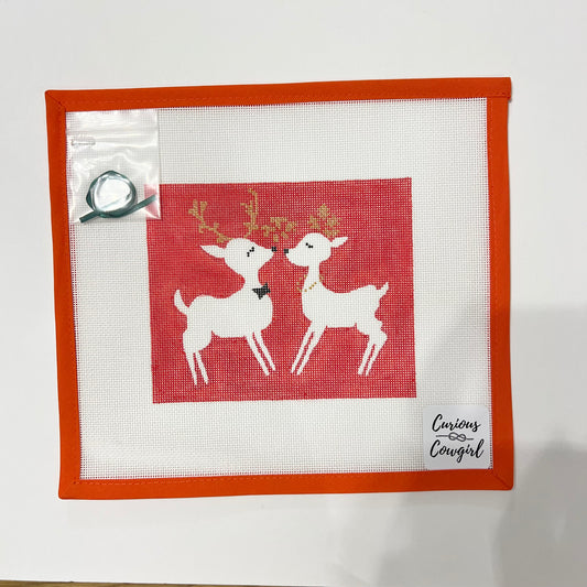 Red Kissing Reindeer