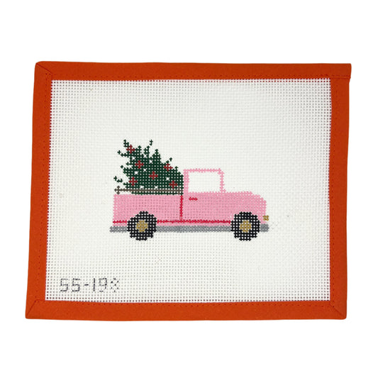 Pink Christmas Truck