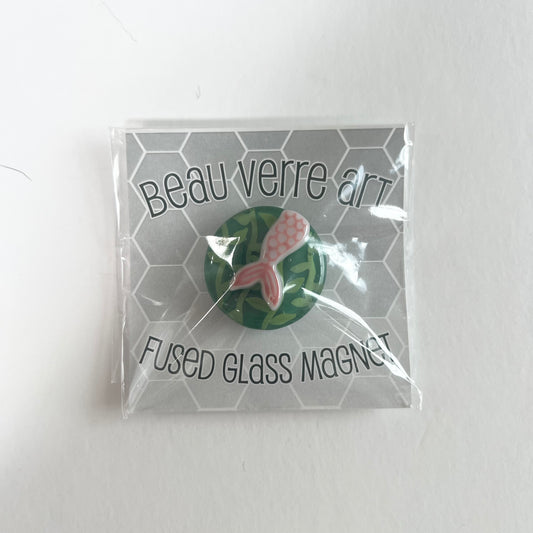 Mermaid Fused Glass Needle Minder