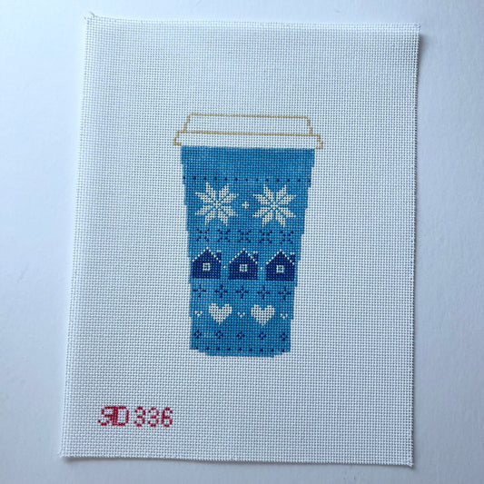 Blue Fair Isle Cup - 336