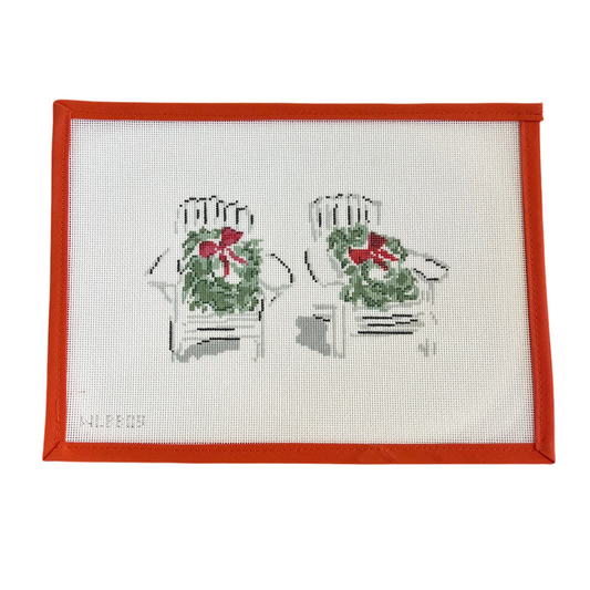 Adirondack Chairs with Wreath