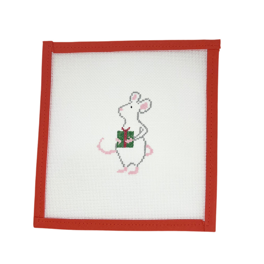 Christmas Mouse with Green Present