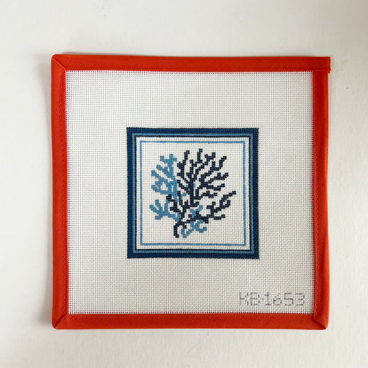 Nautical Coaster - Coral in Blue