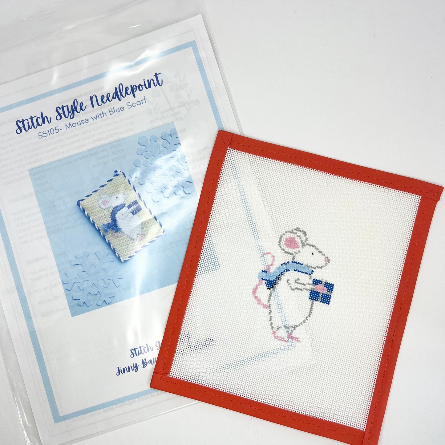 Christmas Mouse with Blue Present