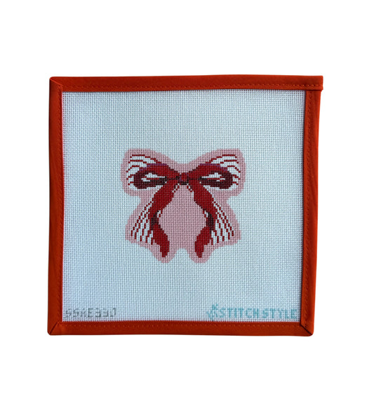 Pink and Red Double Bow