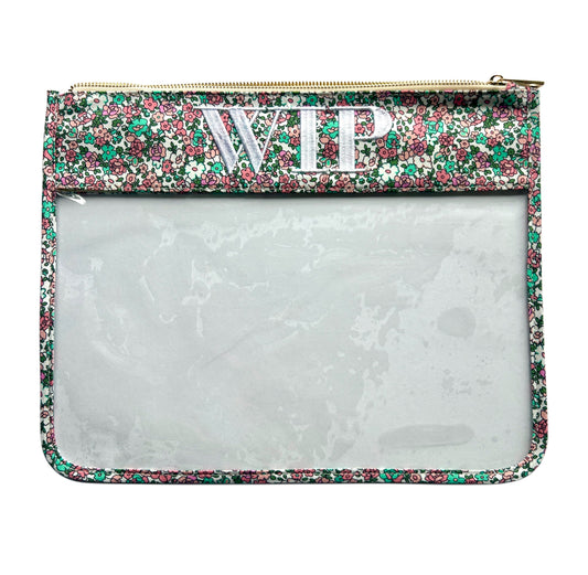 WIP Floral Vinyl Project Bag